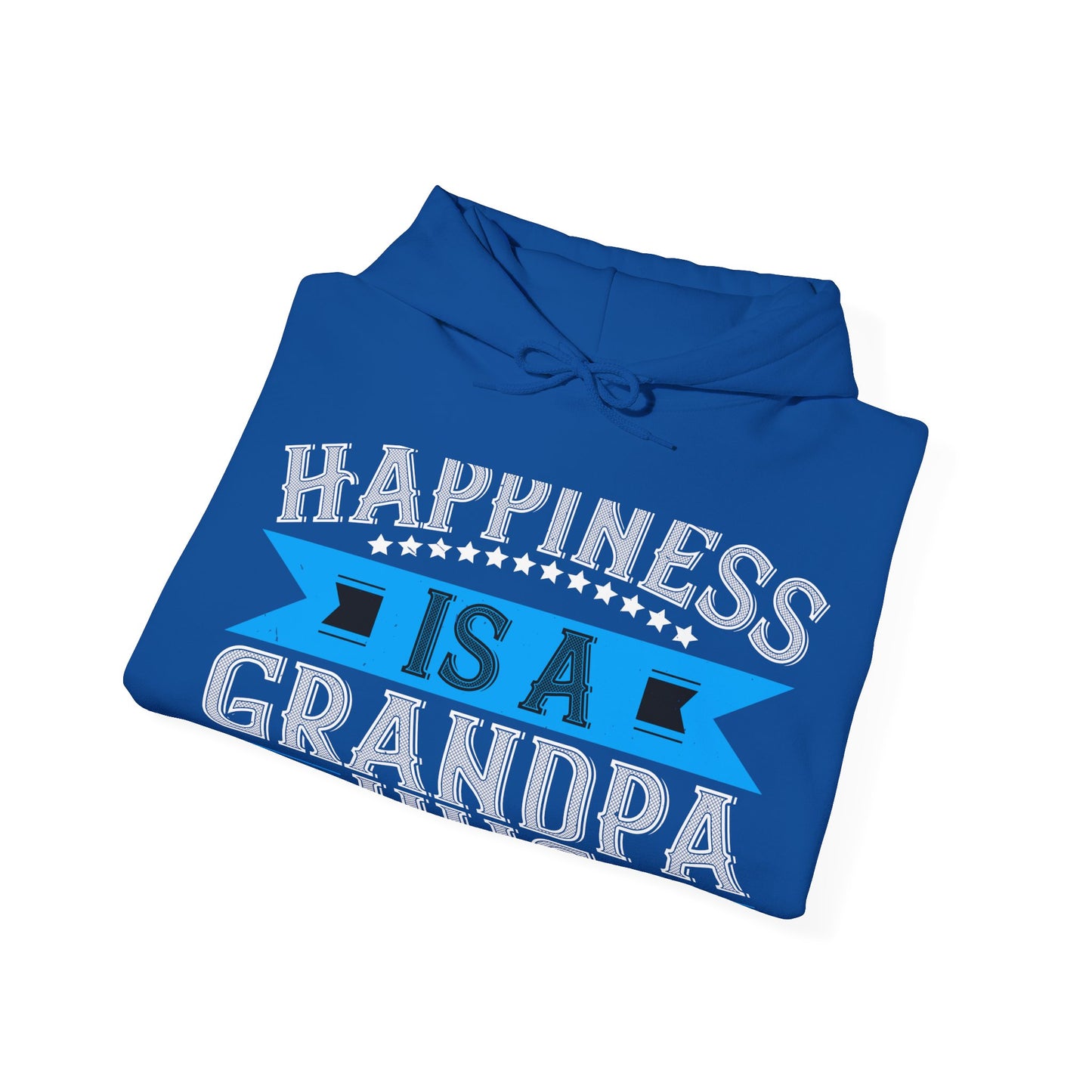 Happiness is a grandpa hug-01 — Unisex Heavy Blend Hoodie (G18500)