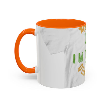 back off i'm on self quarantine — Accent Mug 11/15oz