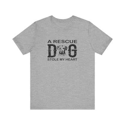 A Rescue Dog Stole My Heart T-shirt, Dog Tshirt, Pet Shirt, Unisex Shirt, Crewneck Shirt, Short Sleeve Tee, Gift for Him, Gift for Her