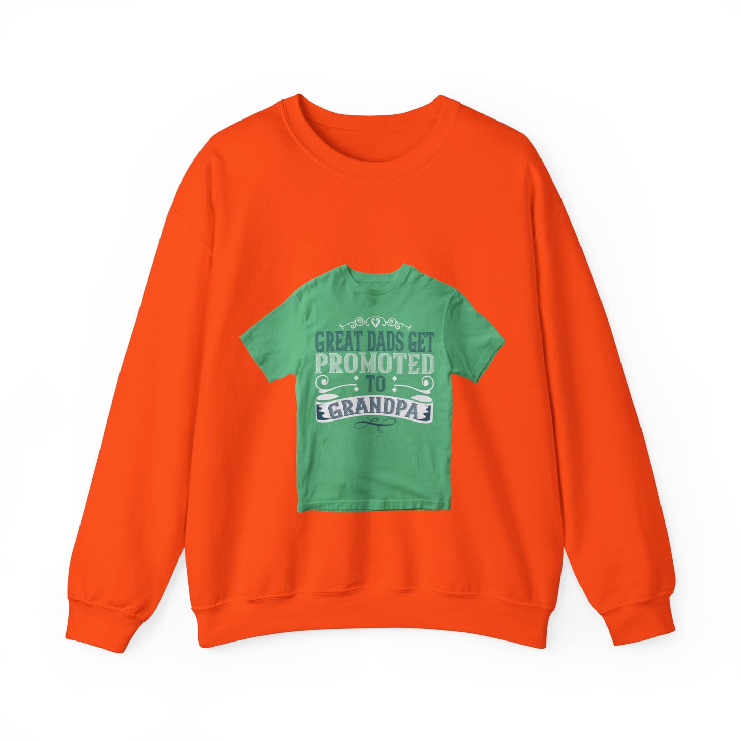 Great dads get promoted to grandpa-02 — Unisex Heavy Blend Crewneck (G18000)