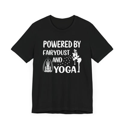 Powered By Fairydust T-shirt, Yoga Tshirt, Meditation Shirt, Unisex Shirt, Crewneck Shirt, Short Sleeve Tee, Gift for Him, Gift for Her
