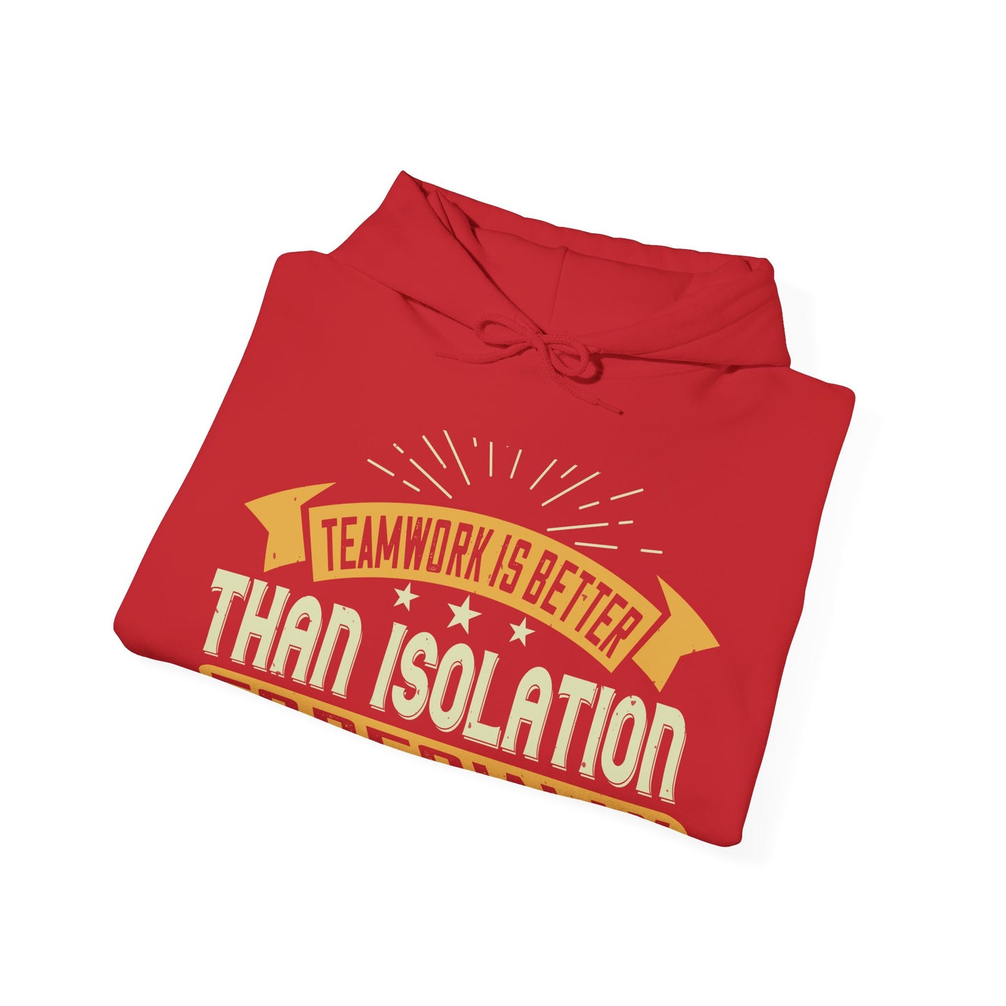 Teamwork is better than isolation, especially for a columnist-01 — Unisex Heavy Blend Hoodie (G18500)