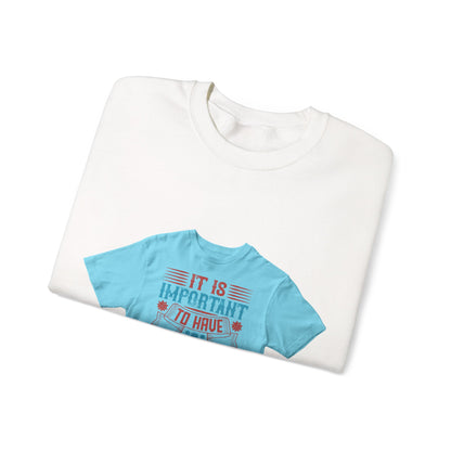 It's important to have quiet time and isolation — Unisex Heavy Blend Crewneck (G18000)