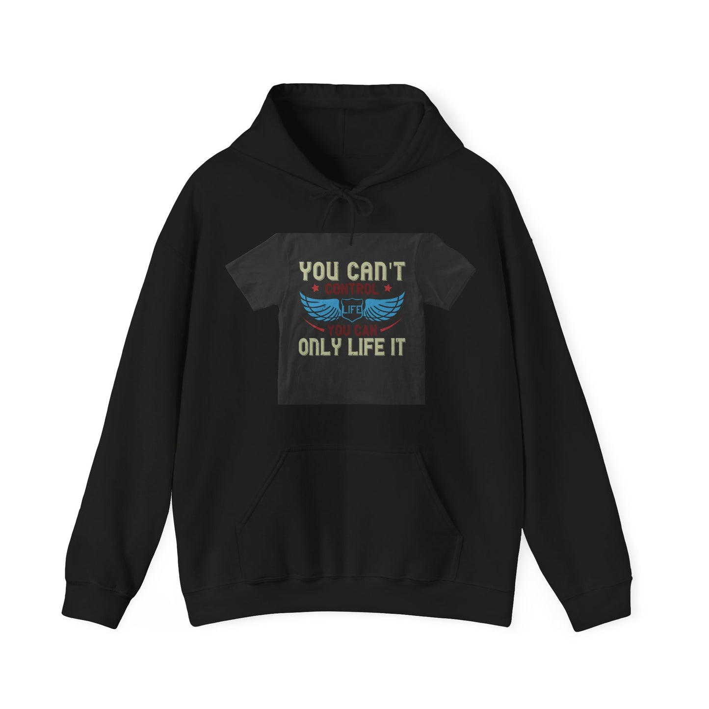 you can't control life you can only life it — Unisex Heavy Blend Hoodie (G18500)