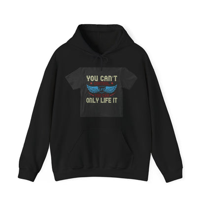 you can't control life you can only life it — Unisex Heavy Blend Hoodie (G18500)