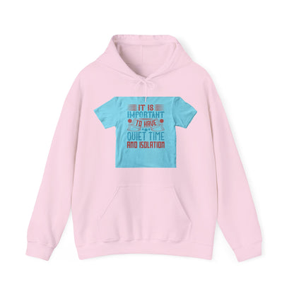 It's important to have quiet time and isolation — Unisex Heavy Blend Hoodie (G18500)