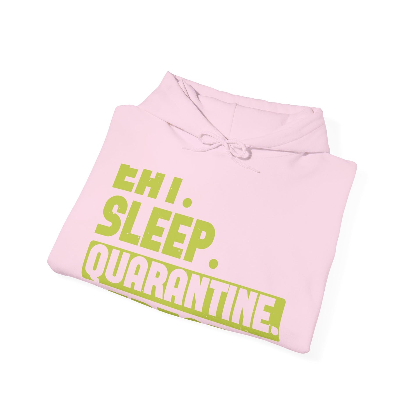 eat sleep quarantine repeat-01 — Unisex Heavy Blend Hoodie (G18500)