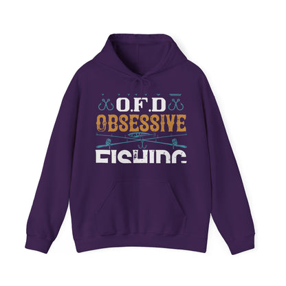 I HAVE O.F.D OBSESSIVE FISHING DISORDER-01 — Unisex Heavy Blend Hoodie (G18500)