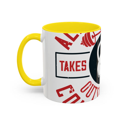 All progress takes place outside the comfort zone-01 — Accent Mug 11/15oz