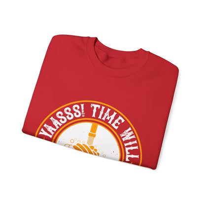 Yaasss Time will heal everything-01 — Unisex Heavy Blend Crewneck (G18000)
