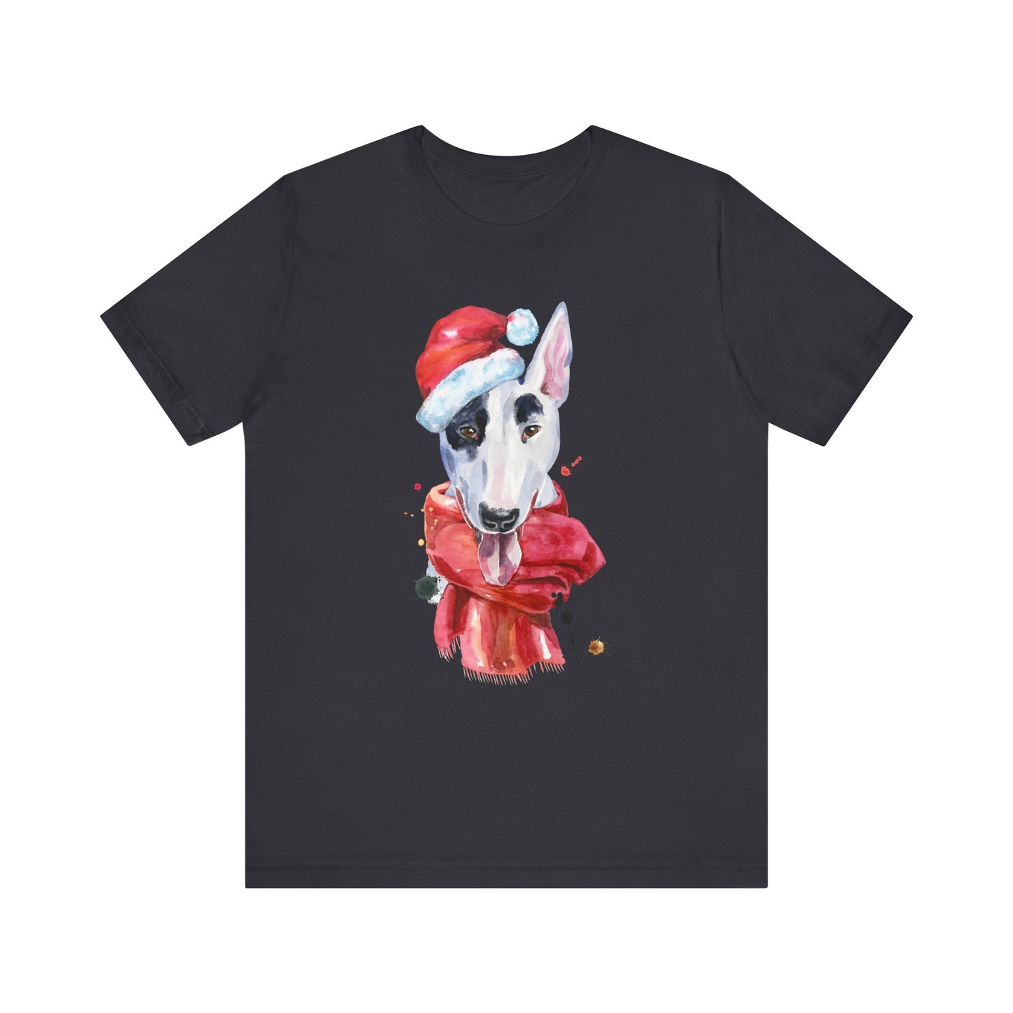 Bull Terrier Dog With Cap T-shirt, Dog Tshirt, Pet Shirt, Animal Unisex Shirt, Crewneck Shirt, Short Sleeve Tee, Gift for Him, Gift for Her
