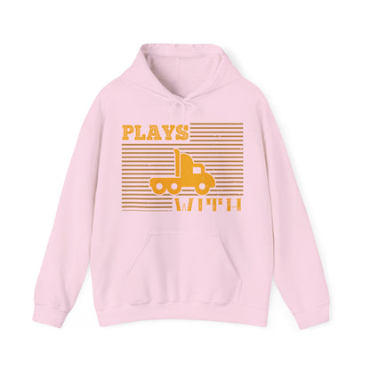 Still Plays With Trucks (2) — Unisex Heavy Blend Hoodie (G18500)