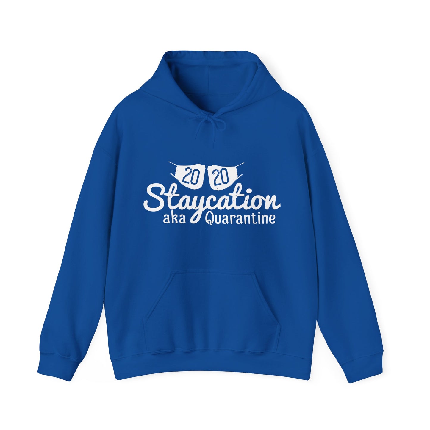 2020 staycation aka quarantine-01 — Unisex Heavy Blend Hoodie (G18500)