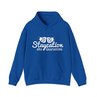 2020 staycation aka quarantine-01 — Unisex Heavy Blend Hoodie (G18500)