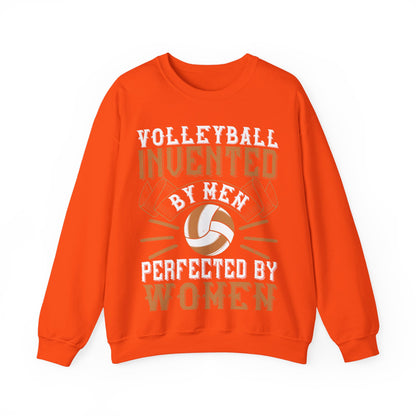 Volleyball Invented by men, perfected by women-01 — Unisex Heavy Blend Crewneck (G18000)