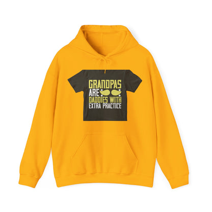 Grandpas are daddies with extra practice-2 — Unisex Heavy Blend Hoodie (G18500)