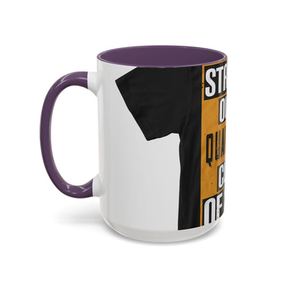straight outta quarantine class of 2020 — Accent Mug 11/15oz