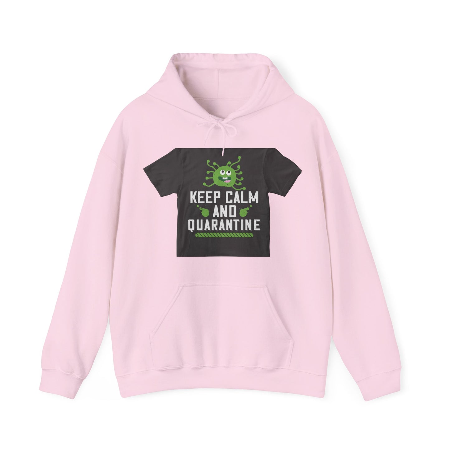 keep calm and quarantine — Unisex Heavy Blend Hoodie (G18500)