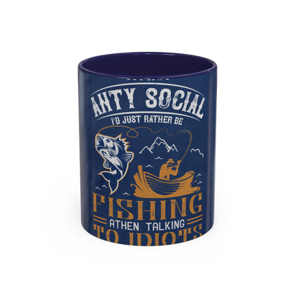 im not ANTY SOCIAL — Accent Mug 11/15oz