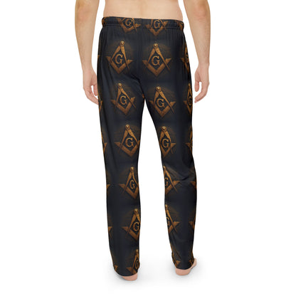 Freemason Emblem Pajama Pants | All-Over Print Lounge Sleepwear