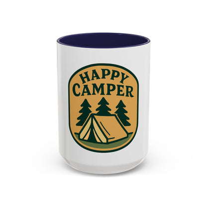 Happy Camper Coffee Mug - Fun Camping Gift, Outdoor Lover's Mug, Adventure Coffee Cup, Holiday Gift, Camping Decor