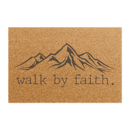 Walk by Faith: Inspirational Doormat for a Graceful Entrance