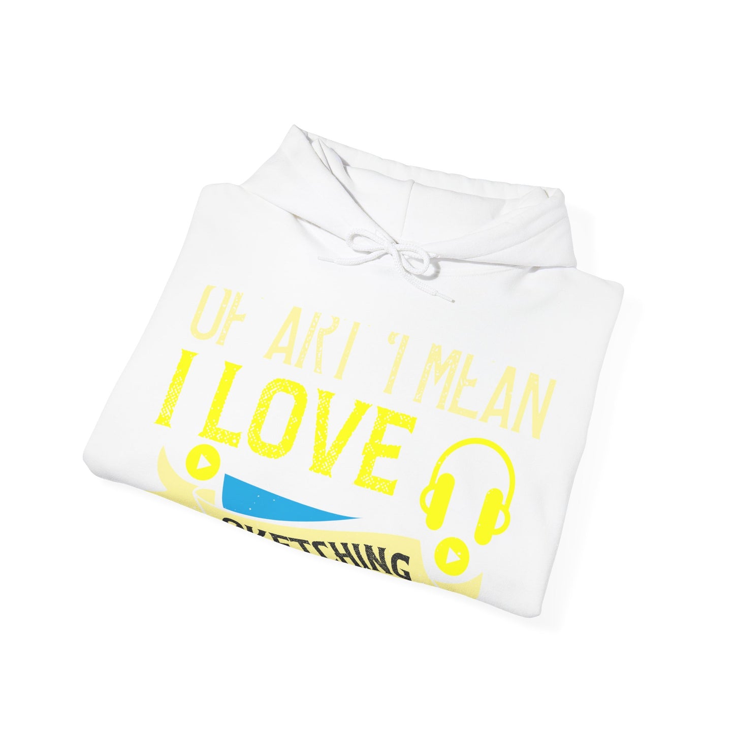 I love all kinds of art. I mean, I love sketching and acting and music-01 — Unisex Heavy Blend Hoodie (G18500)