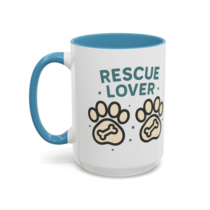 Rescue Lover Coffee Mug, Pet Owner Gift, Animal Rescue Merchandise, Dog Lover Cup, Rescue Pet Appreciation