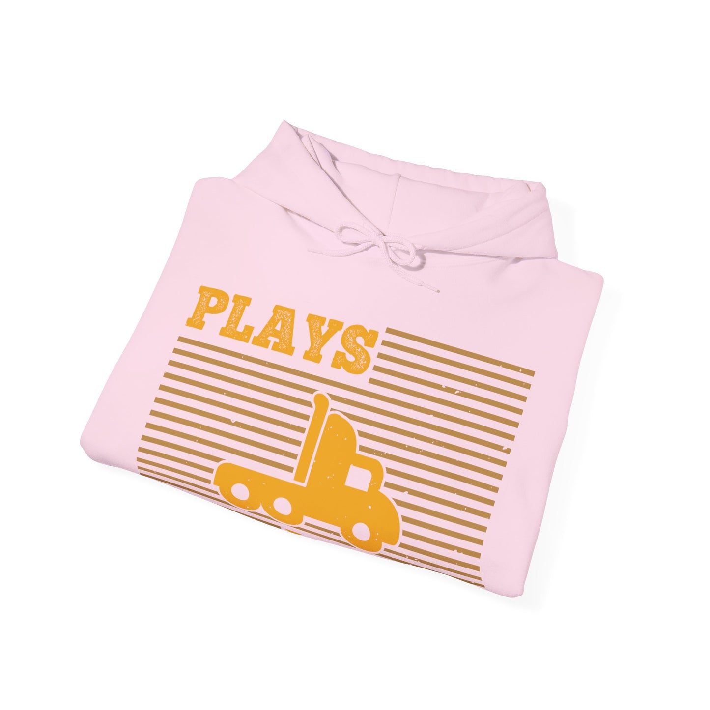 Still Plays With Trucks (2) — Unisex Heavy Blend Hoodie (G18500)