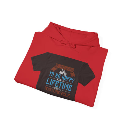 If you want to be happy — Unisex Heavy Blend Hoodie (G18500)