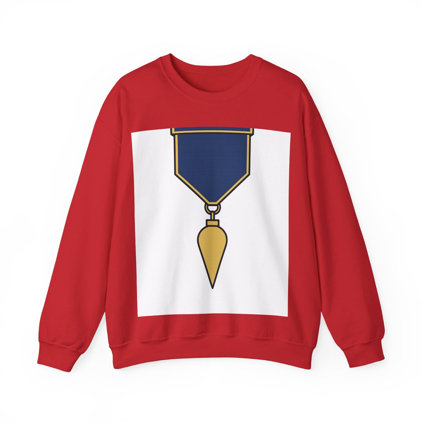 Junior Warden -JW - white bg — Unisex Heavy Blend Crewneck (G18000)