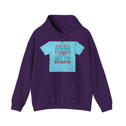 It's important to have quiet time and isolation — Unisex Heavy Blend Hoodie (G18500)