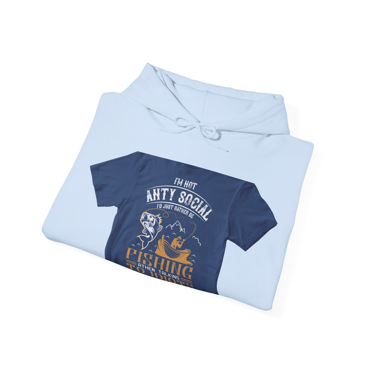im not ANTY SOCIAL — Unisex Heavy Blend Hoodie (G18500)