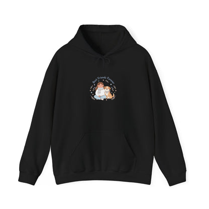 Pet Mom Illustration Hoodie | pet owner matching, paw print design