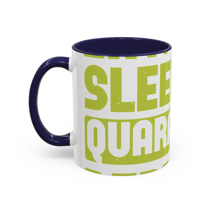 eat sleep quarantine repeat-01 — Accent Mug 11/15oz