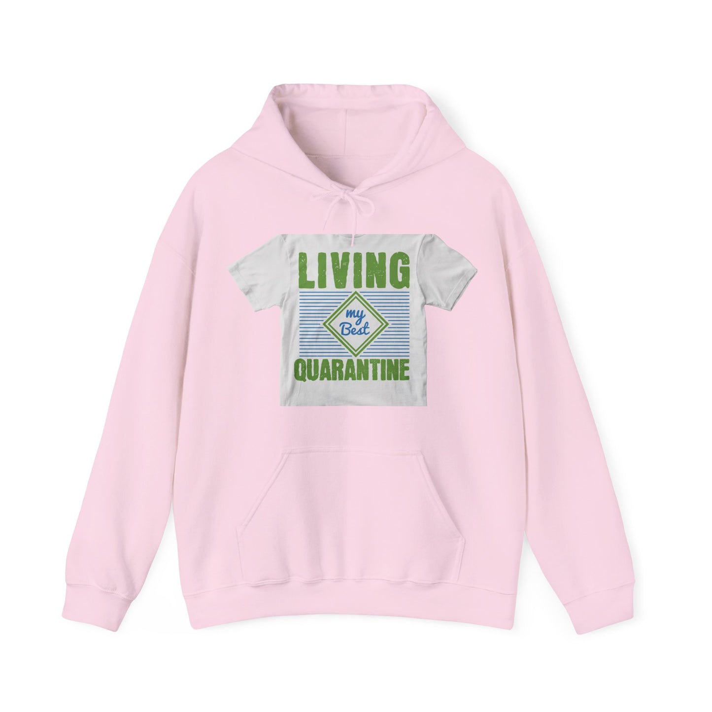 living my best quarantine — Unisex Heavy Blend Hoodie (G18500)
