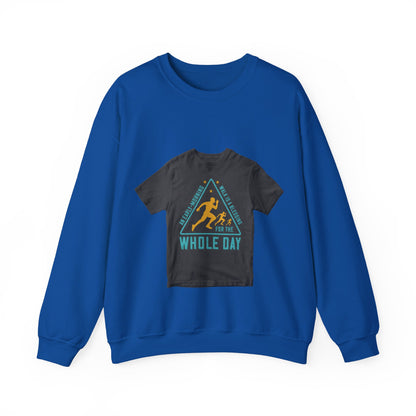 An early-morning walk is a blessing for the whole day-0 — Unisex Heavy Blend Crewneck (G18000)