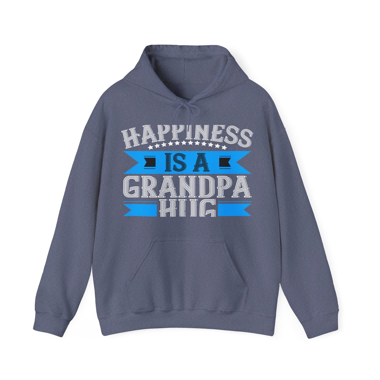 Happiness is a grandpa hug-01 — Unisex Heavy Blend Hoodie (G18500)