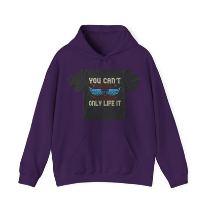 you can't control life you can only life it — Unisex Heavy Blend Hoodie (G18500)