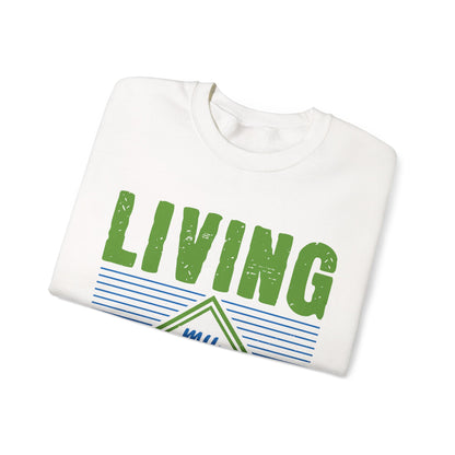 living my best quarantine-01 — Unisex Heavy Blend Crewneck (G18000)