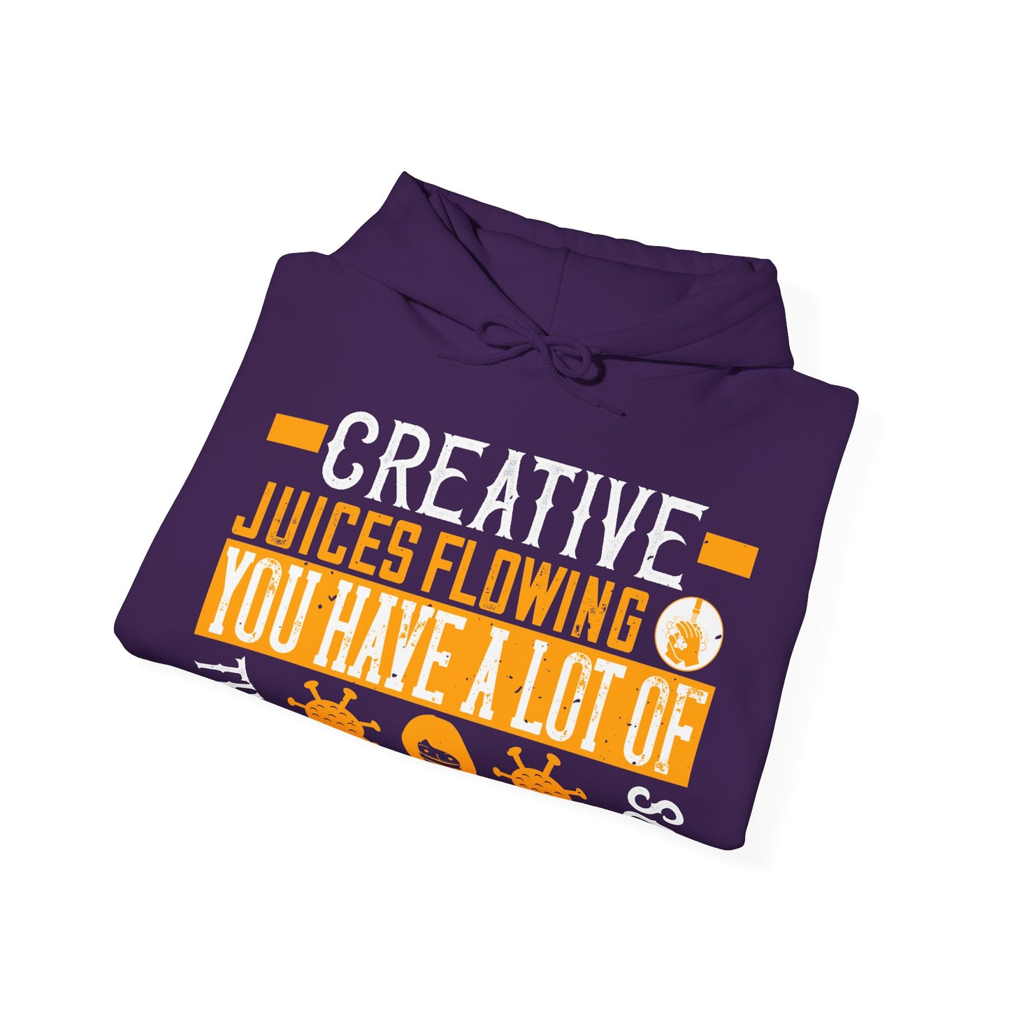 Keep those creative juices flowing. You have a lot of time on your hands!-01 — Unisex Heavy Blend Hoodie (G18500)