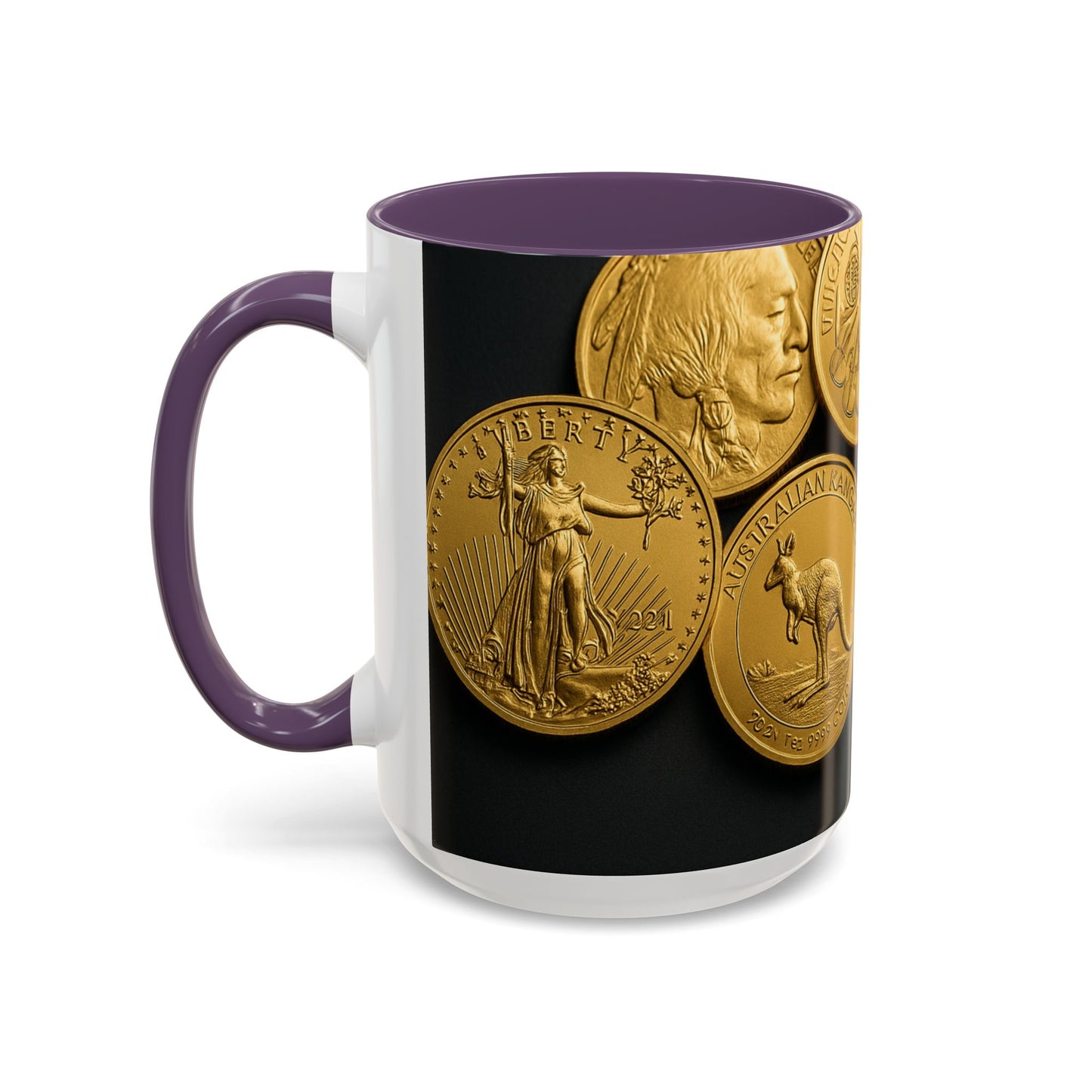 Absolute bullion banner and pictures of gold Jul 5, 2025, 06_39_35 PM — Accent Mug 11/15oz