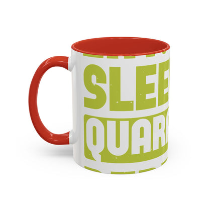 eat sleep quarantine repeat-01 — Accent Mug 11/15oz