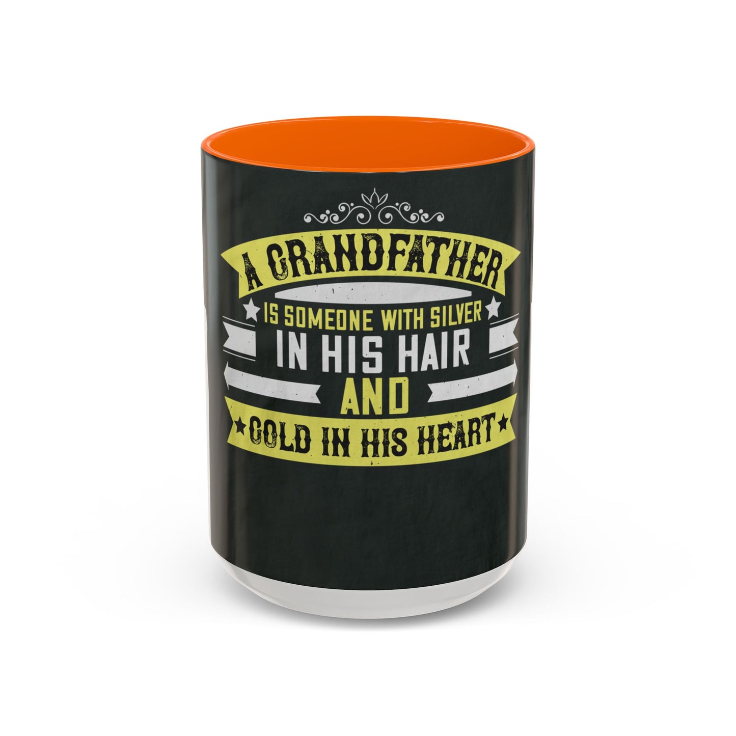 A grandfather is someone with silver-02 — Accent Mug 11/15oz