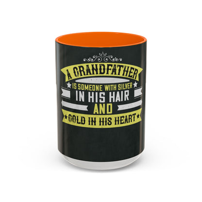 A grandfather is someone with silver-02 — Accent Mug 11/15oz
