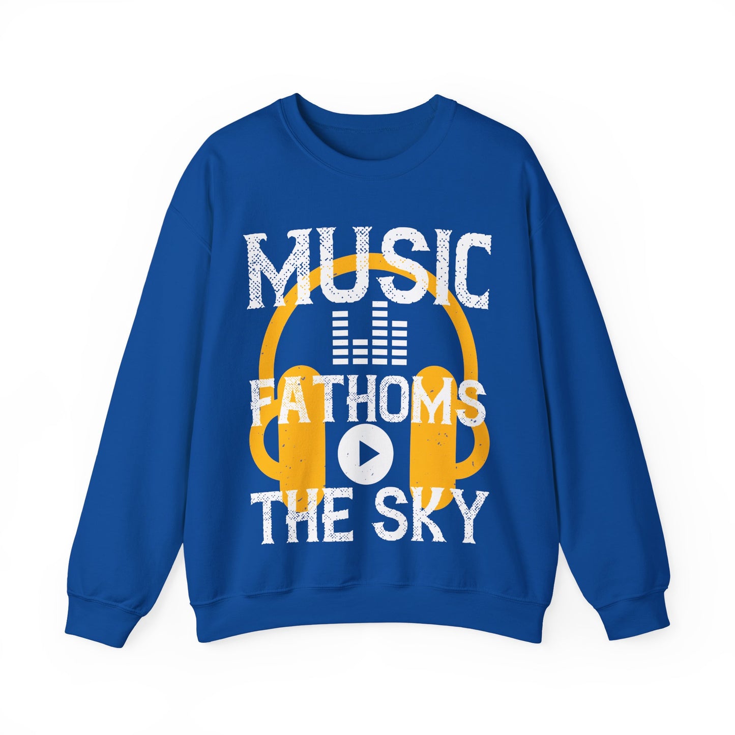 Music Fathoms The Sky-01 — Unisex Heavy Blend Crewneck (G18000)
