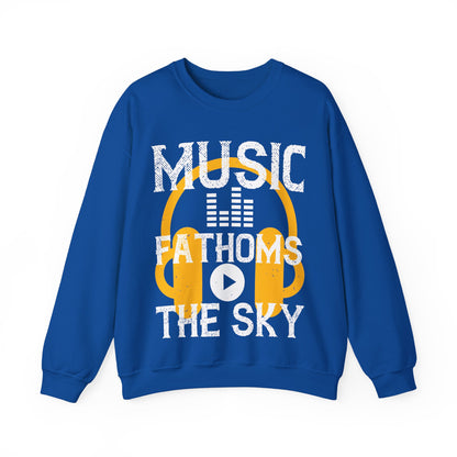 Music Fathoms The Sky-01 — Unisex Heavy Blend Crewneck (G18000)
