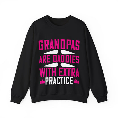 Grandpas are daddies with extra practice-01 — Unisex Heavy Blend Crewneck (G18000)