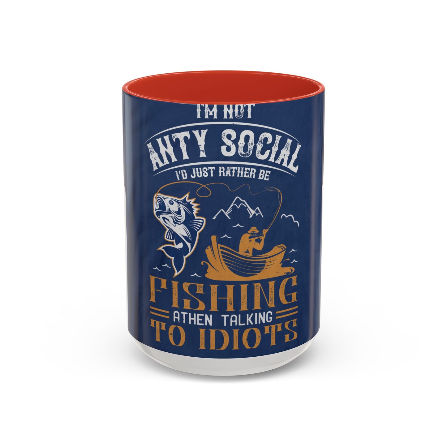 im not ANTY SOCIAL — Accent Mug 11/15oz