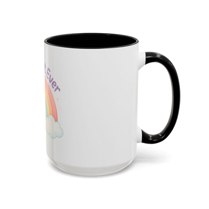 Best Aunt Ever Rainbow Coffee Mug, Gift for Aunts, 11oz, 15oz, Cute Mug, Birthday Gift, Unique Coffee Cup